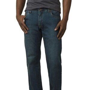 Prana Axiom Antique Stone Wash Straight Leg Jeans NWT 36x32